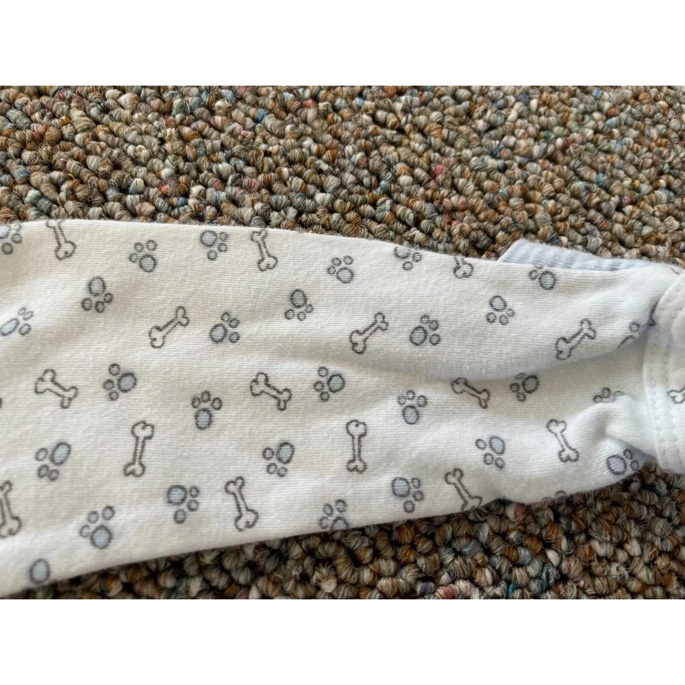 Babies R Us Boys Pawprint & Bone Sleeping Gown 0-3M